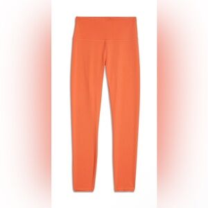 Orange Lululemon high-rise leggings